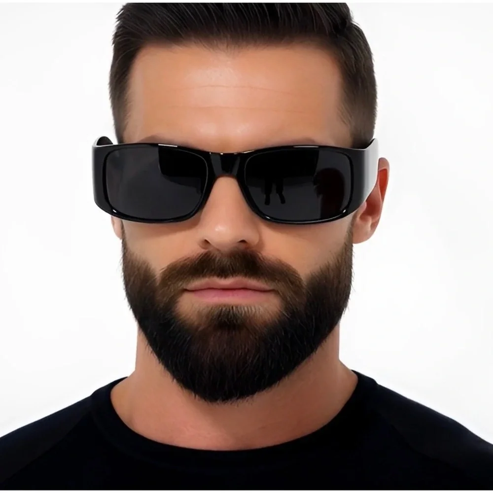 Black Rectangular‎ Sunglasses Mens Fashion Driving Sun Glasses UV400 Classic New